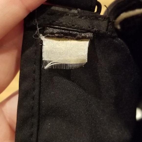 Nike Hat Cap Strap Back Black White Swoosh One Size Adjustable Golf - Picture 9 of 10